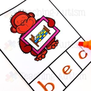 Valentine's Day Literacy Activities CVC Word Task Cards