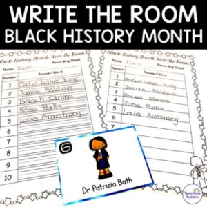 Write the Room | Black History Month Activities for Special Education