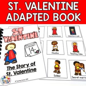 St Valentine Adapted Book for Special Education | Valentine's Day Activities