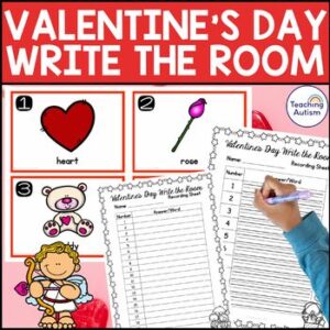 Valentine's Day Write the Room | Valentine's Day Theme Activities