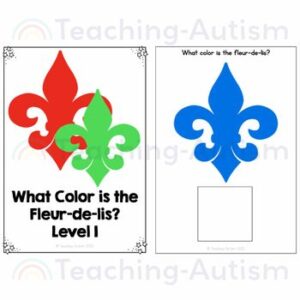 Mardi Gras Color Recognition Adapted Books for Special Education