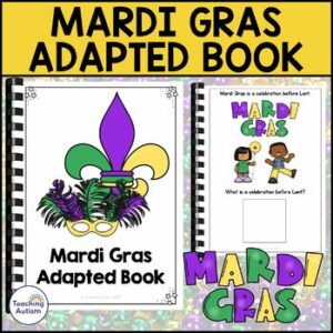 Mardi Gras Facts Adapted Book for Special Education