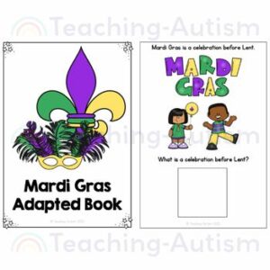 Mardi Gras Facts Adapted Book for Special Education