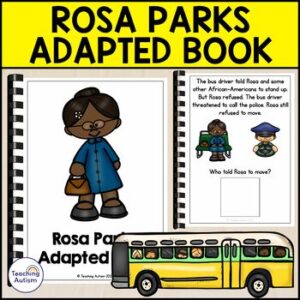 Rosa Parks Adapted Book for Special Education