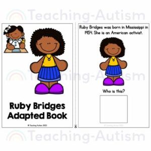 Ruby Bridges Adapted Book for Special Education