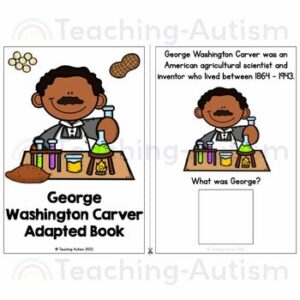 George Washington Carver Adapted Book for Special Education