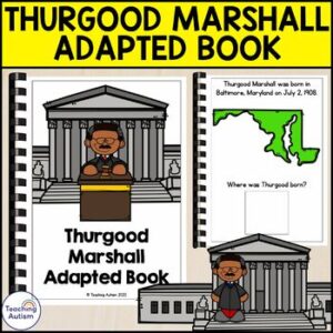 Thurgood Marshall Adapted Book for Special Education