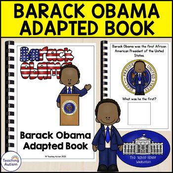 Barack Obama Adapted Book for Special Education