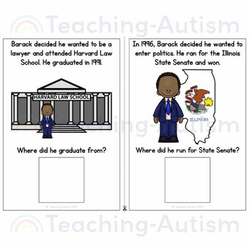 Barack Obama Adapted Book for Special Education - Image 3