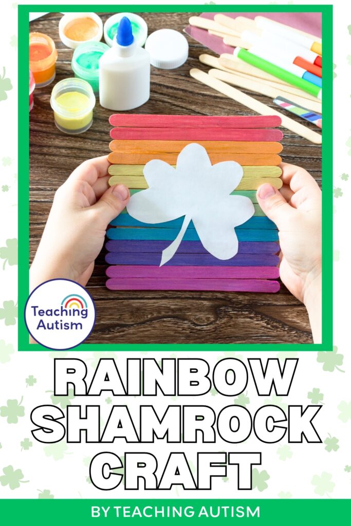 Rainbow Shamrock Craft for kids