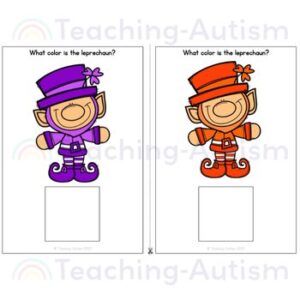 What Color is the Leprechaun Adapted Books for Special Education