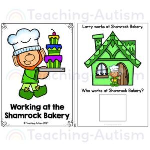 Working at Shamrock Bakery Adapted Book | Adapted Books for Special Education