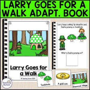 Larry Leprechaun Goes for a Walk Adapted Book for Special Education