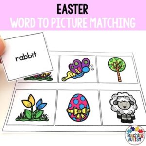 Word to Picture Matching, Easter Activities