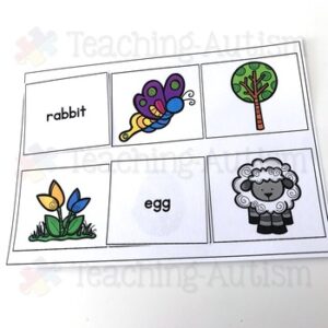 Word to Picture Matching, Easter Activities