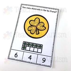 St. Patrick's Day Math Ten Frame Task Cards