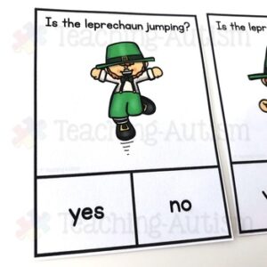 Yes No Questions for Speech Therapy St Patrick's Day