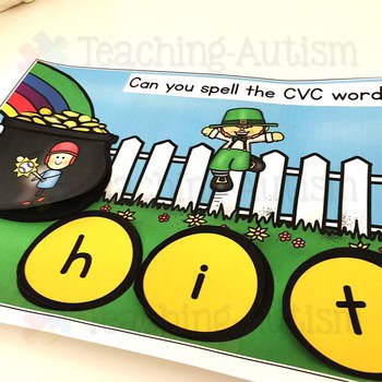 CVC Words Centers St Patrick's Day