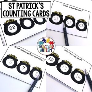 St Patrick's Day Activities, Counting Task Cards