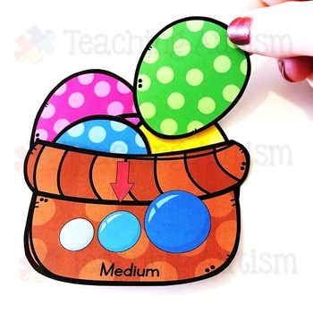 Easter Math Activities, Size Sorting - Image 3