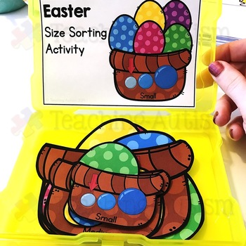 Easter Math Activities, Size Sorting - Image 4