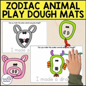 Zodiac Animal Play Dough Mats | Lunar New Year Activities