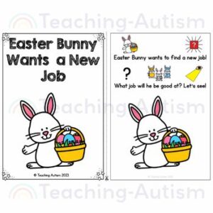 The Easter Bunny Wants a New Job Adapted Book | Easter Bunny Adapted Book