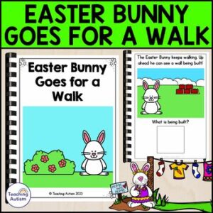 The Easter Bunny Goes for a Walk Adapted Book | Easter Adapted Book