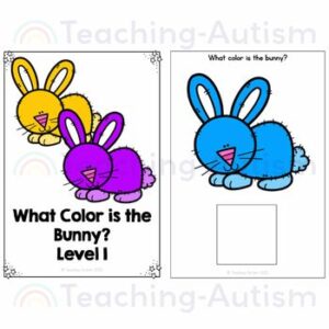 Easter Bunny Color Recognition Adapted Books for Special Education