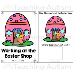 Using Money at the Easter Shop Adapted Book | Easter Activities