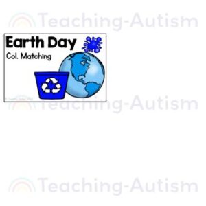Earth Day Color Matching Task Box | Earth Day Task Boxes