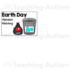 Earth Day Alphabet Matching Task Box | Earth Day Task Boxes