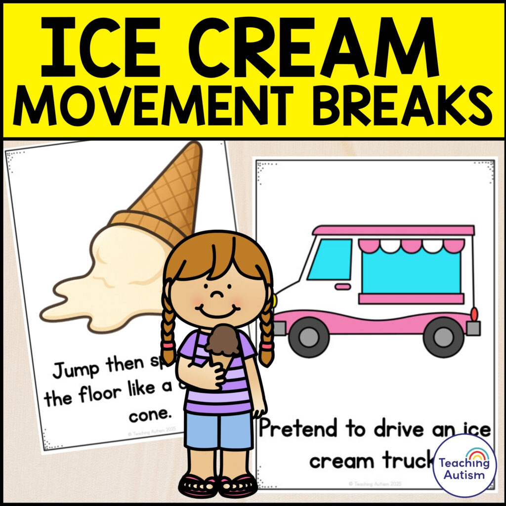 Free Ice Cream Movement Break Cards