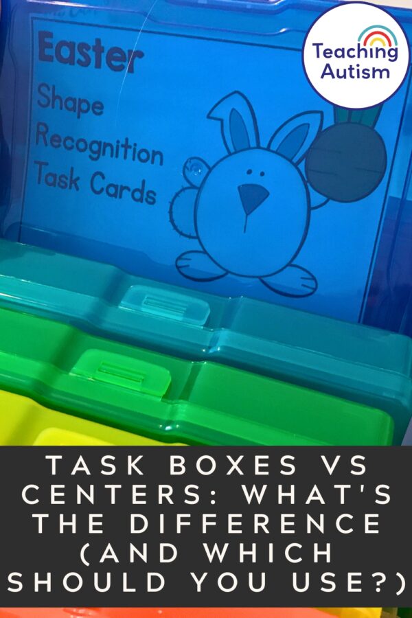 Task Boxes vs Centers - Teaching Autism