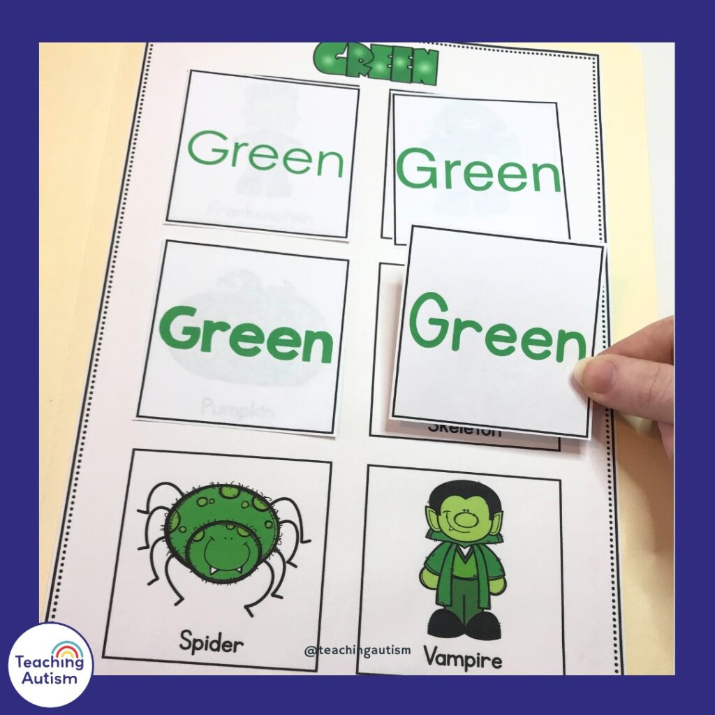 Halloween Errorless File Folder Activities