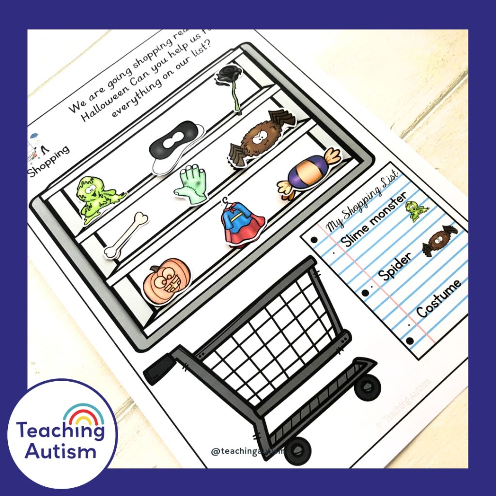 Halloween Adapted Binder for Special Education