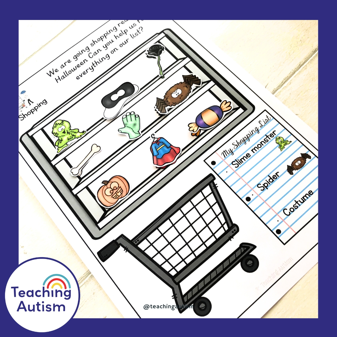 Halloween Adapted Binder for Special Education - Teaching Autism