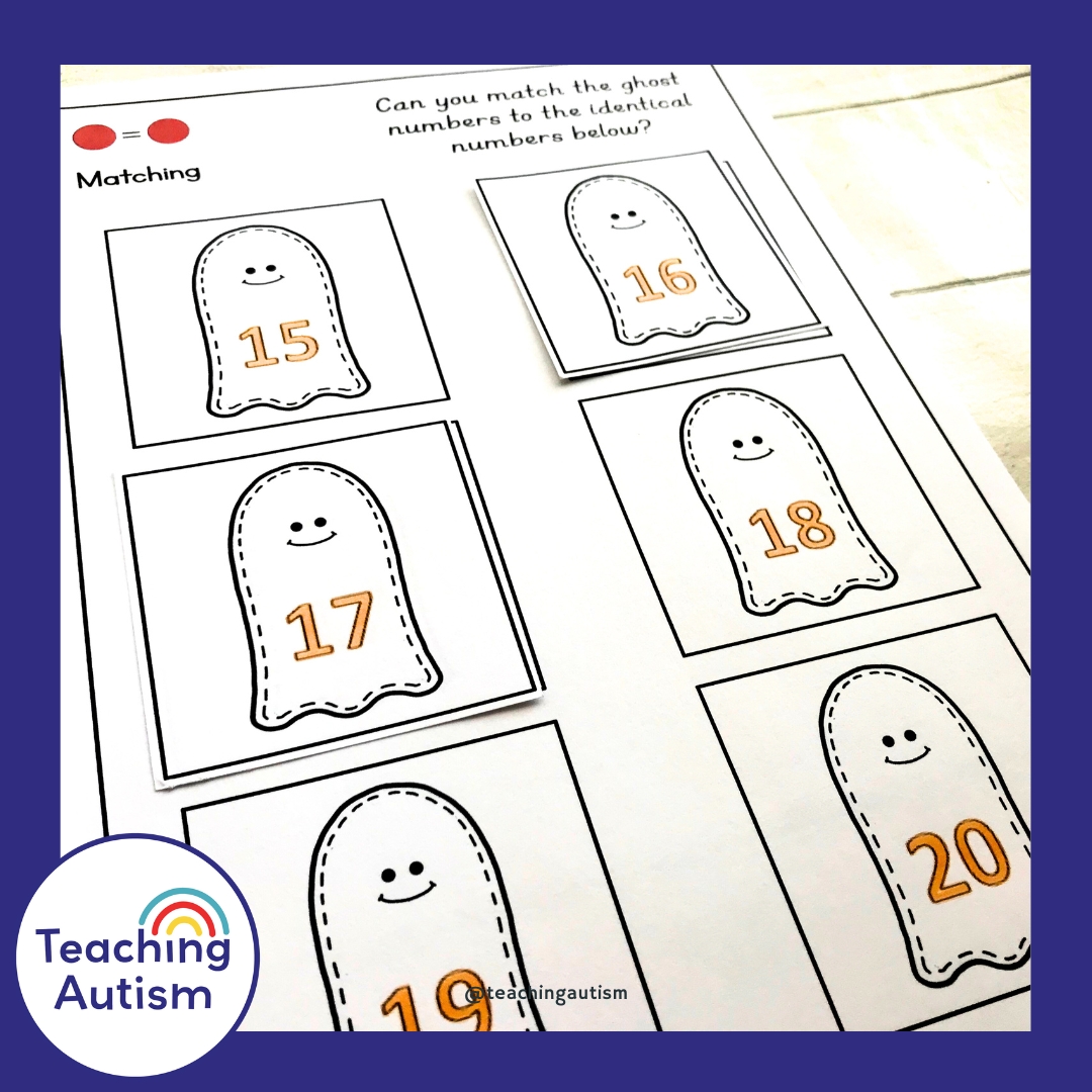 Halloween Adapted Binder for Special Education - Teaching Autism