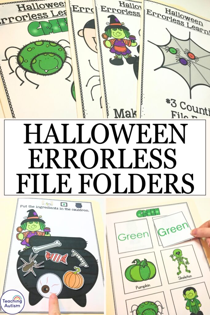 Halloween Errorless File Folder Activities