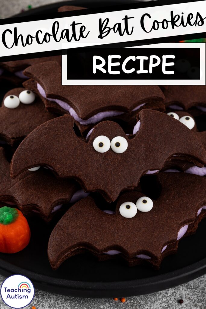 Easy Bat Cookies for Halloween | Spooky Chocolate Cookie Recipe