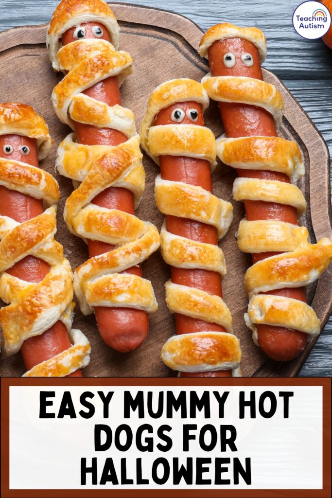 Easy Mummy Hot Dogs for Halloween | Fun & Spooky Snack Idea