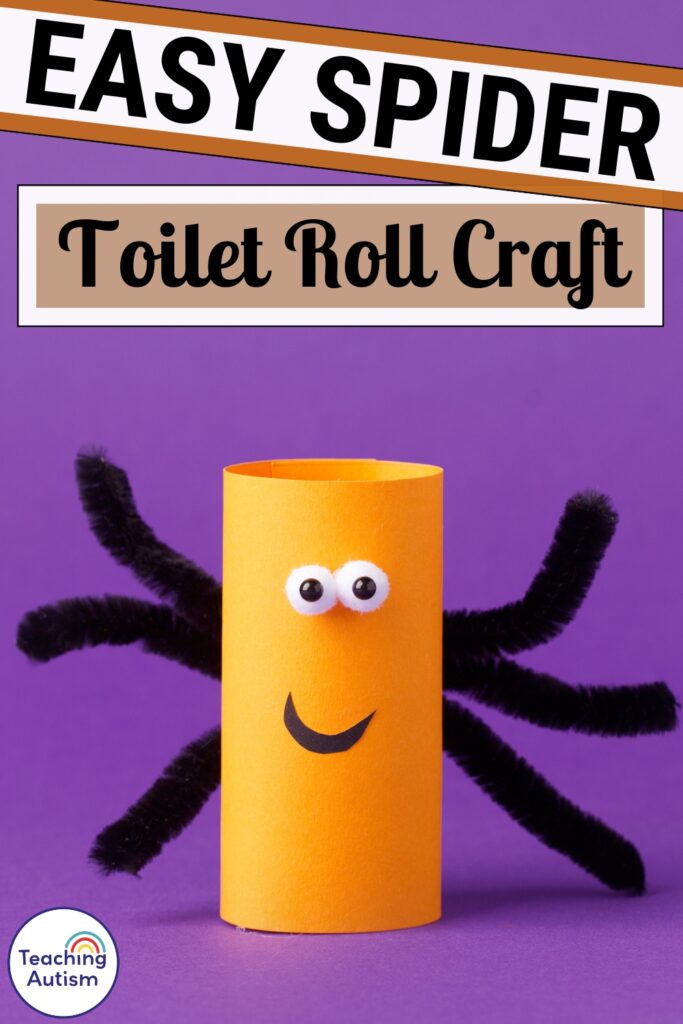 Easy Toilet Roll Spider Craft for Kids | Fun Halloween Craft Idea