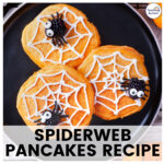 Spiderweb Pancakes for Halloween
