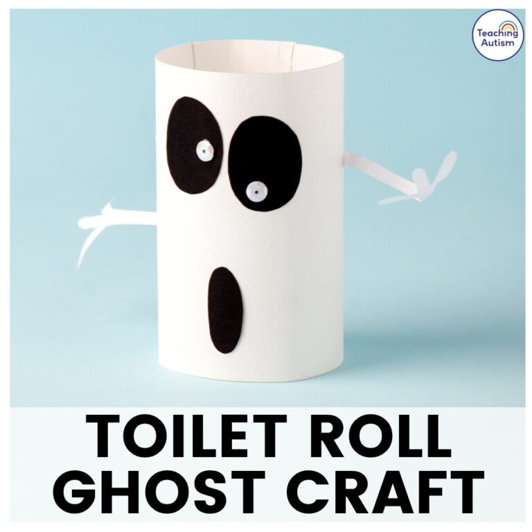 Easy Ghost Toilet Roll Craft for Kids