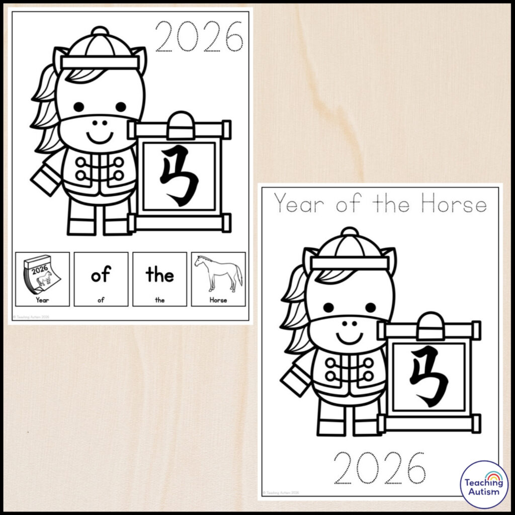 Free Year of the Horse AAC Coloring Pages for Lunar New Year