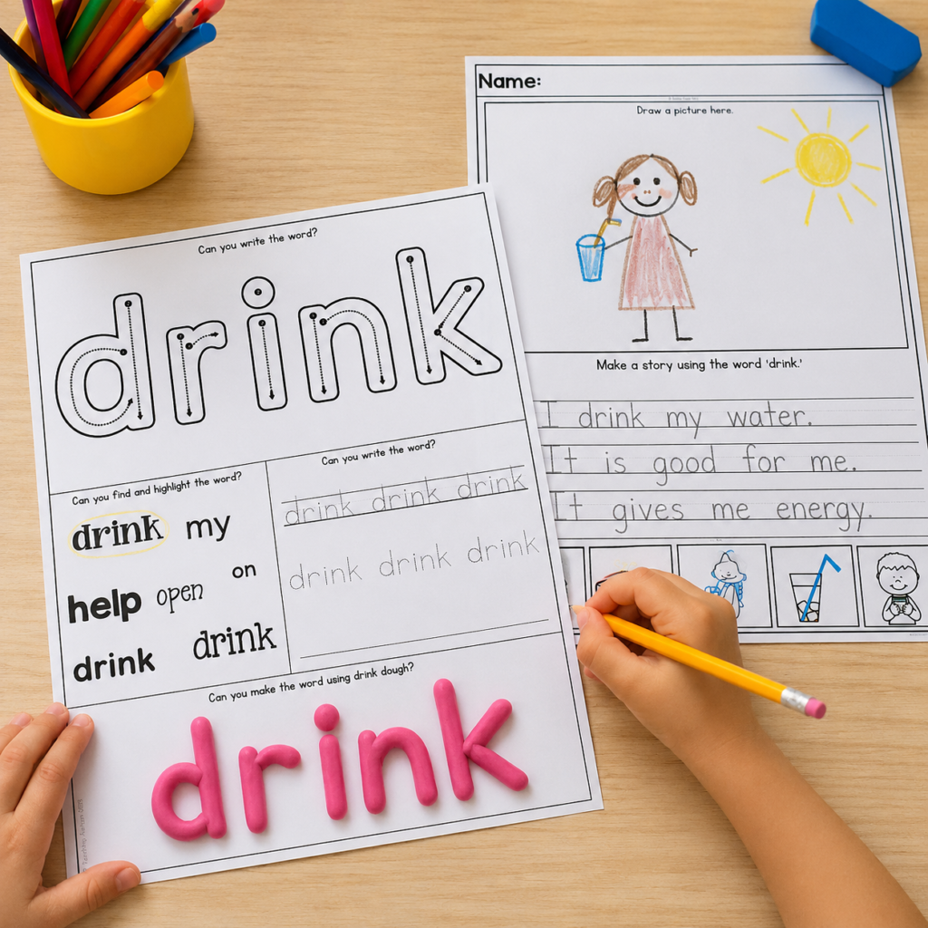 core word worksheets