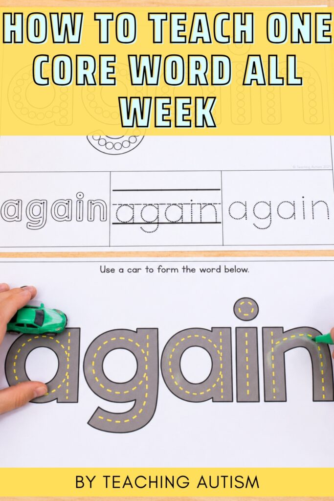 How to Teach One Core Word All Week