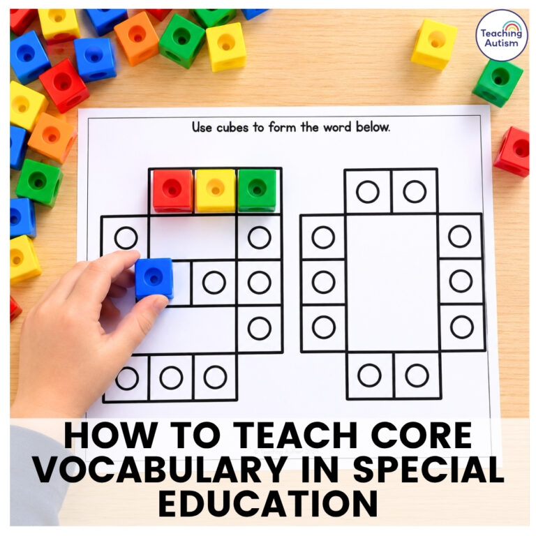 How to Teach Core Vocabulary in Special Education