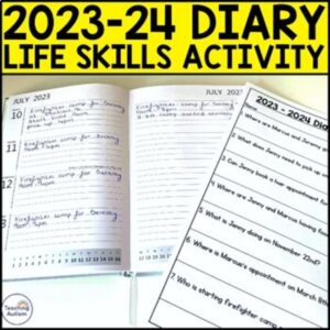 2023 - 24 Diary Activities | Life Skills for Special Education