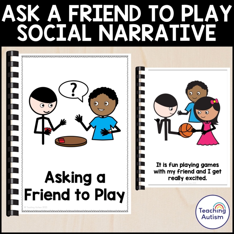 Asking a Friend to Play Social Narrative Story
